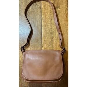 Coach 75th Anniversary Patricia Saddle Bag British Tan Orange Leather Ltd Ed